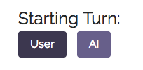 The starting turn settings option within our game